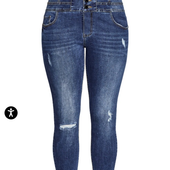 City Chic Corset skinny jeans - Picture 4 of 4